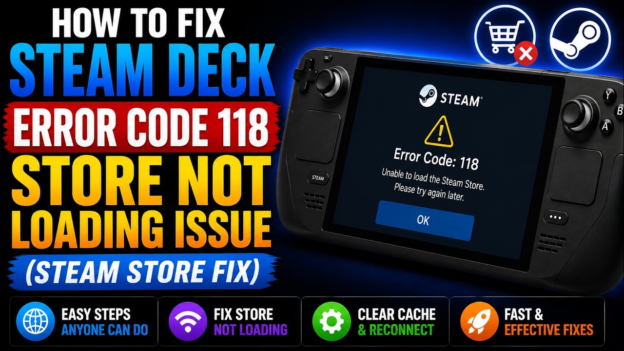 How to Fix Steam Deck Error Code 118 Store Not Loading Issue (Steam Store Fix)