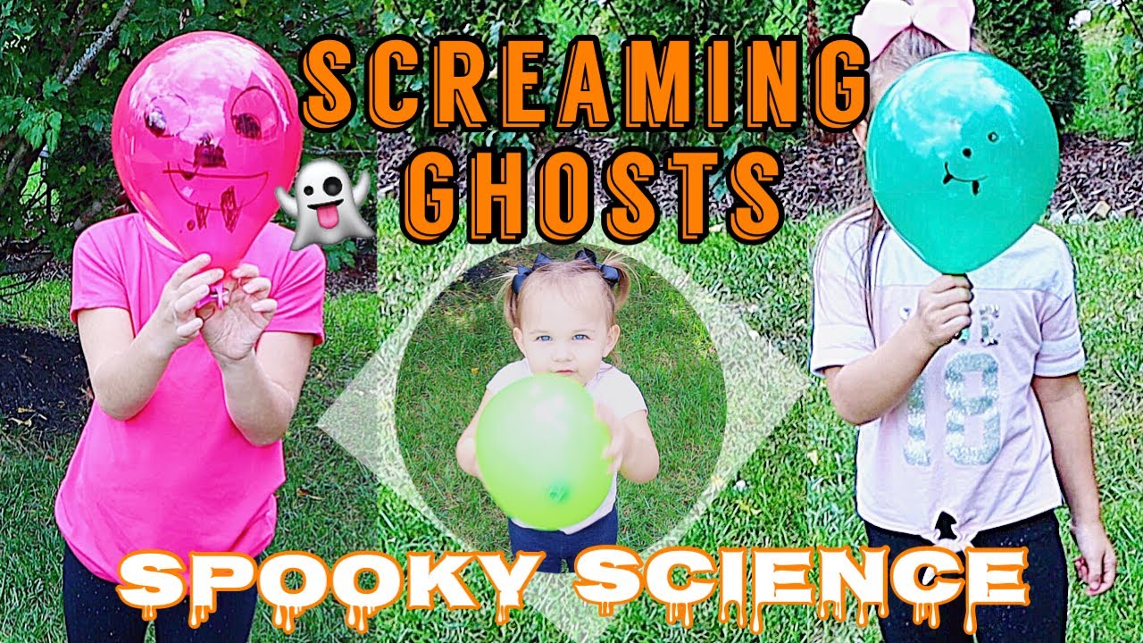 SCREAMING GHOSTS / MONSTER BALLOONS: 31 DAYS OF HALLOWEEN KIDS STEM SCIENCE EXPERIMENTS & ACTIVITIES