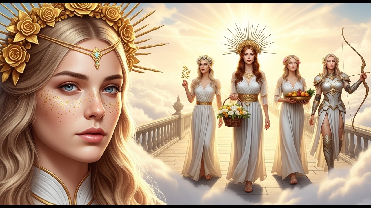 Celestial Olympus | Divine Statues, Sky Temples & Mythic Dreamscape