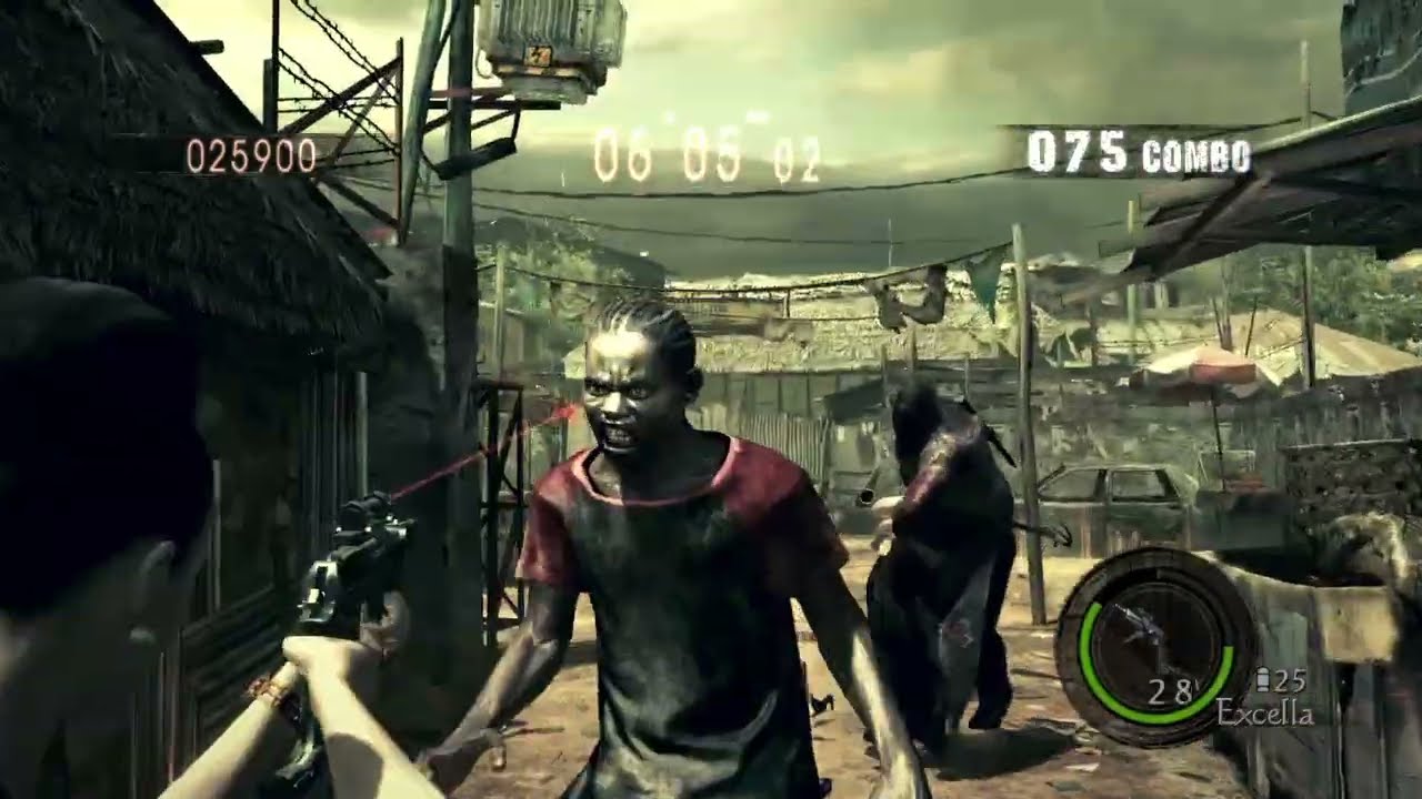 Resident Evil 5 PS4 The Mercenaries United Public Assembly Solo Excella 845k