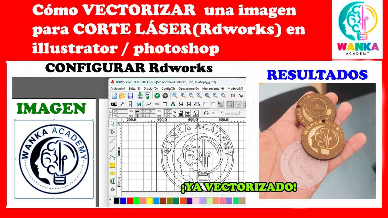 Как ВЕКТОРИЗОВАТЬ изображение для ЛАЗЕРНОЙ РЕЗКИ (Rdworks) в Illustrator / Photoshop и настроить..