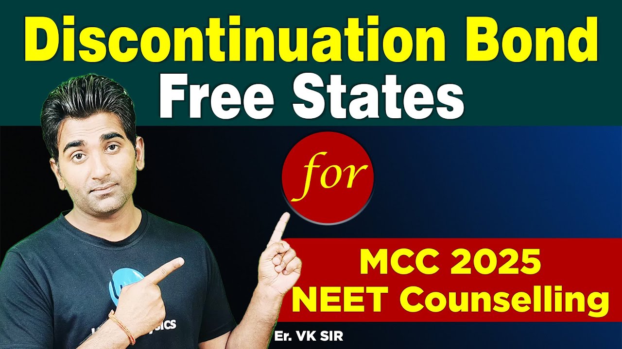 Bond Free States for BDS MCC Counselling 2025 | Er. VK Sir | #UCanPhysics  #bdscollege