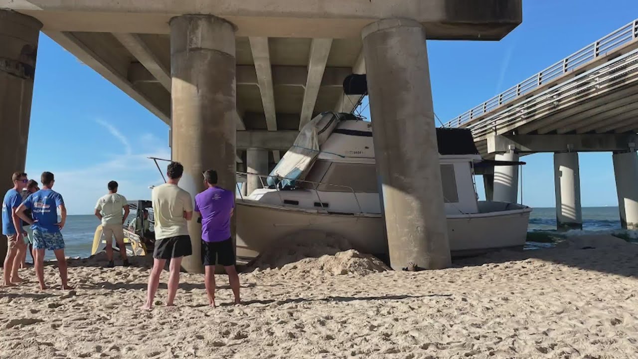 Coast Guard removes beached boat in Virginia Beach