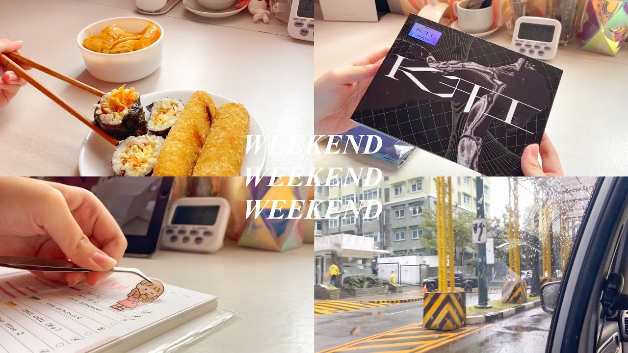 weekend vlog 🍜 • korean food, going out, kai album unboxing