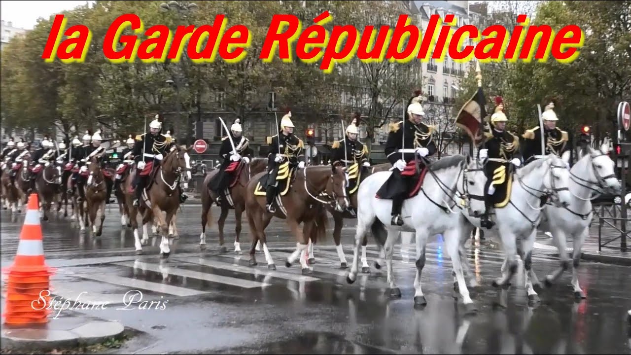 retour  du régiment de cavalerie de la garde républicaine