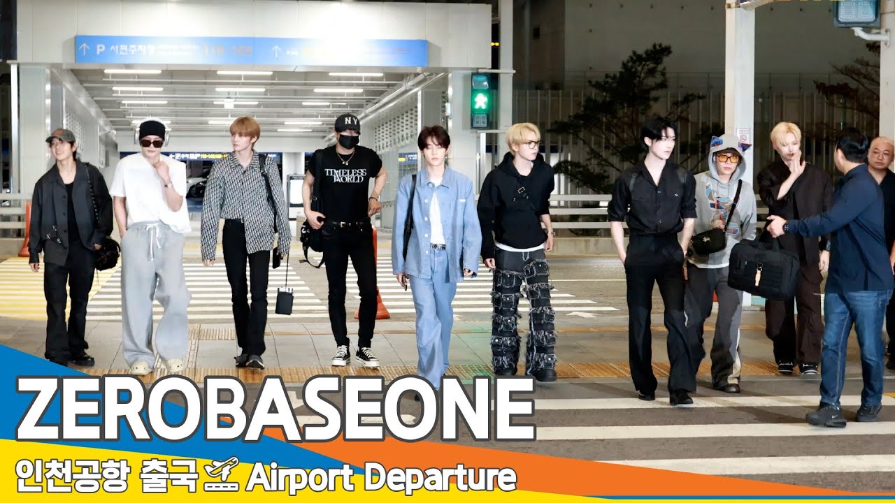 [4K] 제로베이스원, 이대로 쭈욱 이어서 꿈속에서 만나요 (출국)✈️ZEROBASEONE Airport Departure 2024.9.26 Newsen