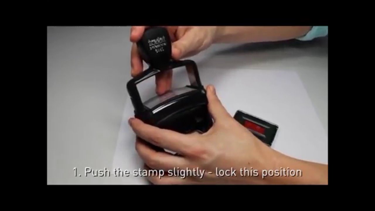 Trodat Professional self inking stamp ink pad change