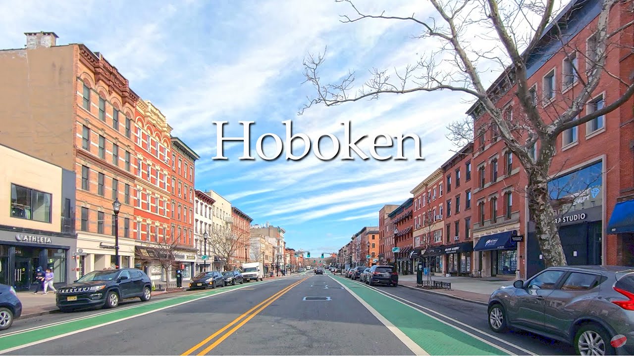 Driving by Hoboken NJ neighborhood