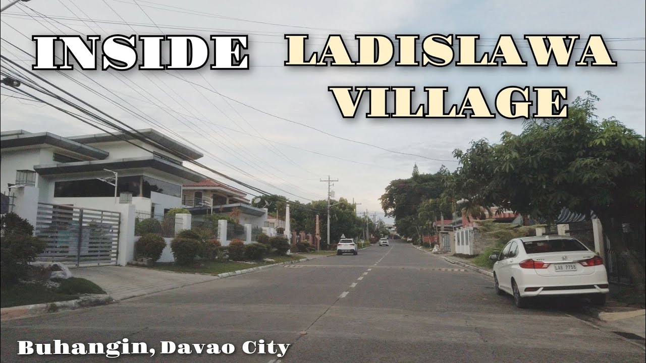 ANG TAHIMIK AT ANG GANDA NG MGA BAHAY, LADISLAWA VILLAGE ROAD DAVAO CITY TOUR 4K 🇵🇭