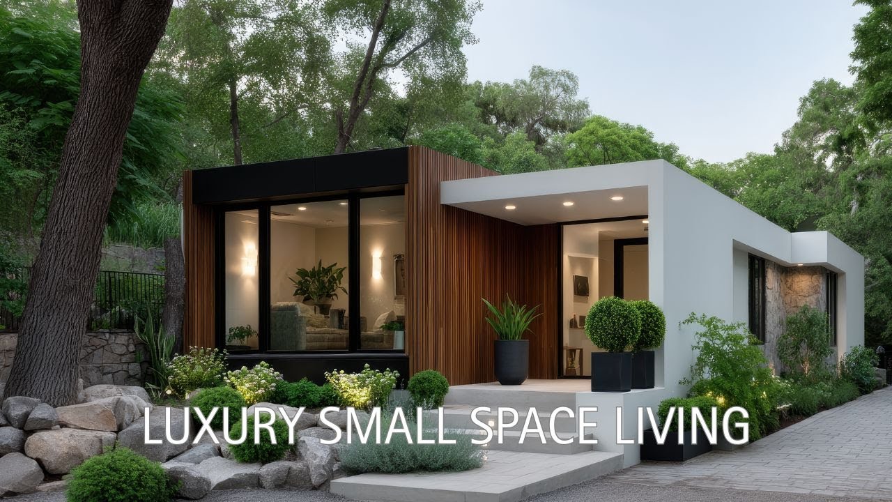 Luxury Small Space Living | Elegant Minimalist Modern House Tour