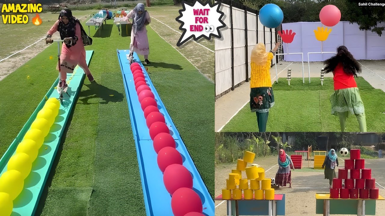 Football And Balloon Competition Challenge Video 😧 | Amazing Video🔥| Wait For End 👀/ Sahil Challenge