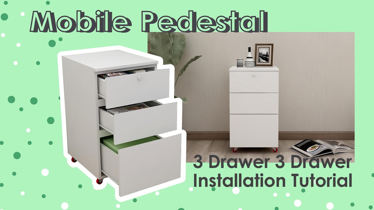 Mobile Pedestal 3 Drawer 3 Drawer Installation Tutorial