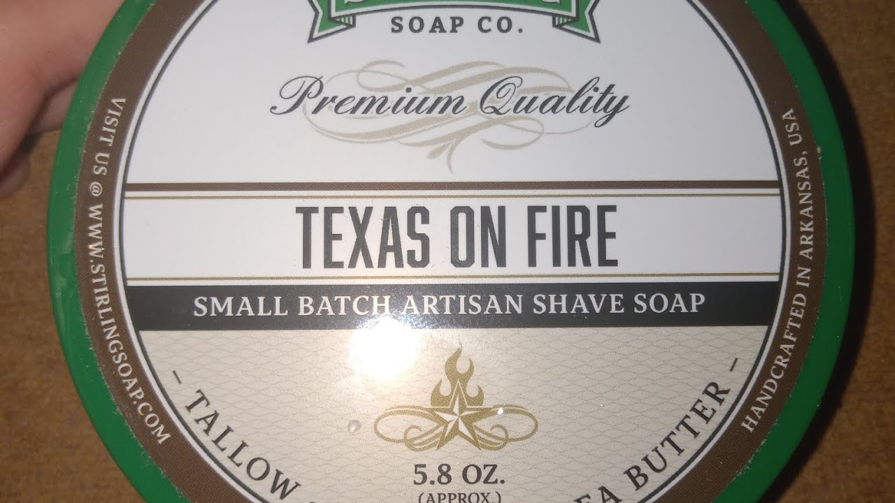 Мыло для бритья TEXAS ON FIRE от компании Stirling Soap Company