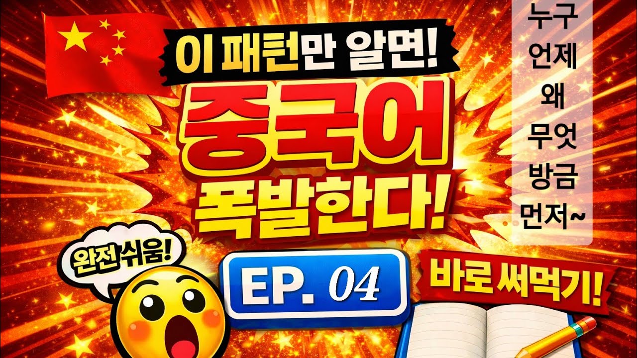 중국어 시작 1일차 필수🔥 의문사 + 기초 패턴 몰아보기