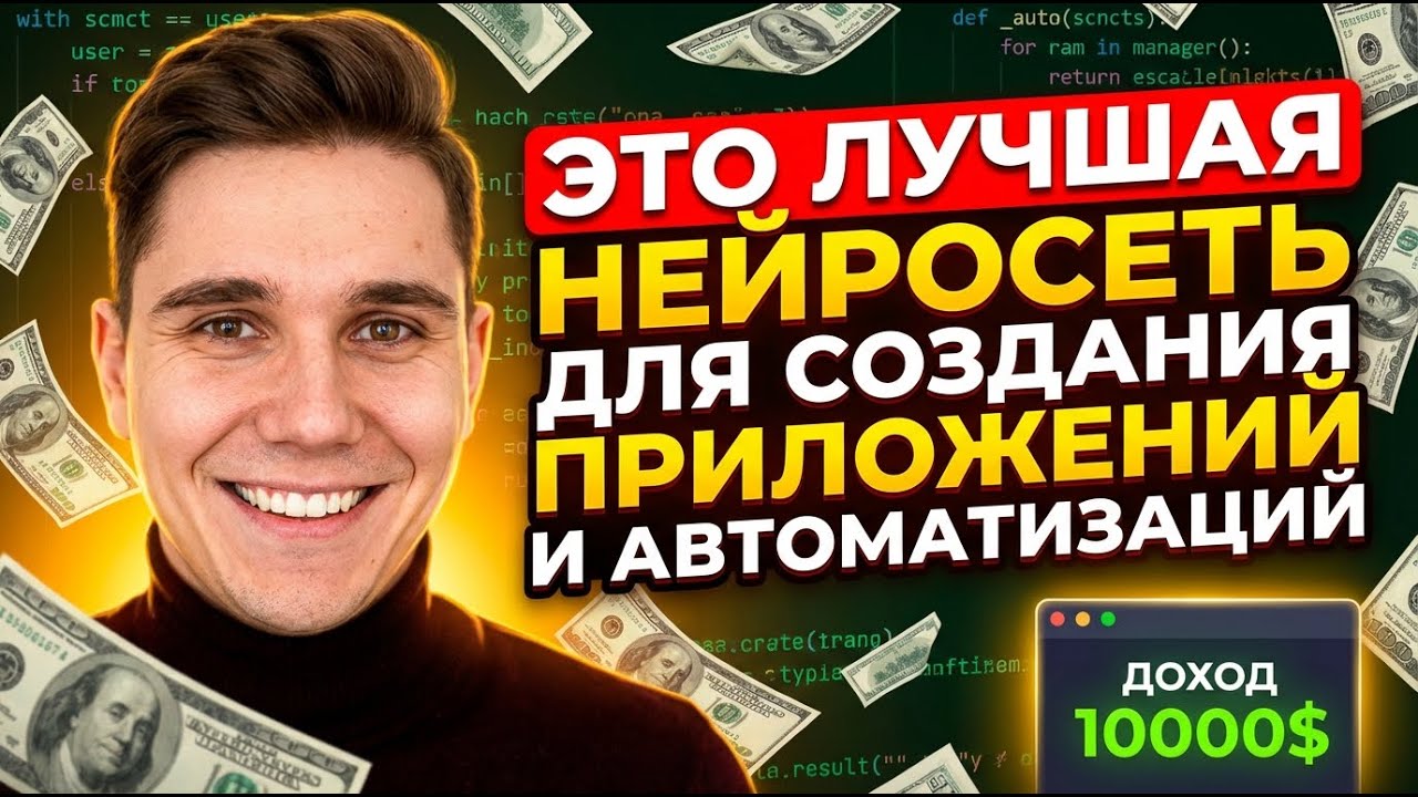 Это лучшая нейросеть для СОЗДАНИЯ ПРИЛОЖЕНИЙ и АВТОМАТИЗАЦИЙ | Claude Code