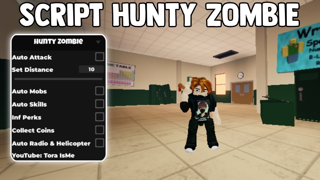 Script Hunty Zombie Mới Nhất | Auto Farm Zombie, Nhặt xu, No Key,...