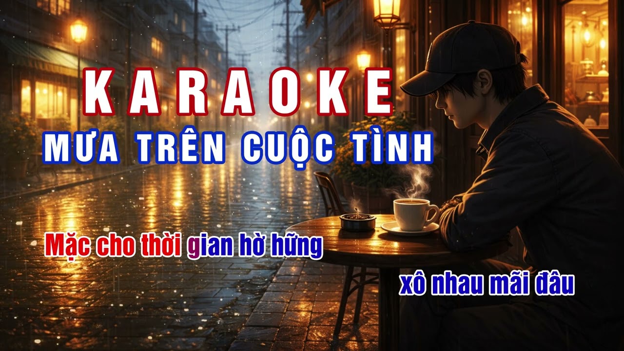 KARAOKE | Mưa Trên Cuộc Tình | EchoTimeStudio