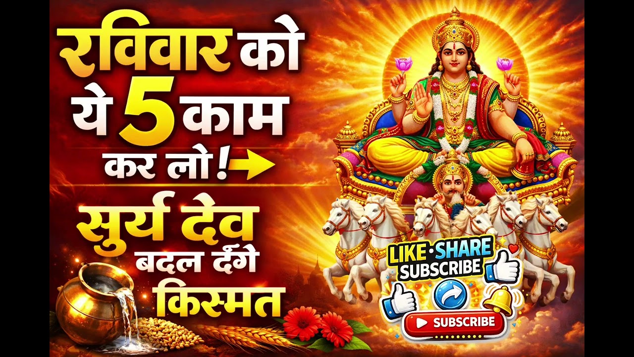 🙏🌞रविवार को ये 5 काम कर लो सूर्य देव की कृपा से बदल जाएगी किस्मत🌞🙏#facts#motivation#bhakti#hindu