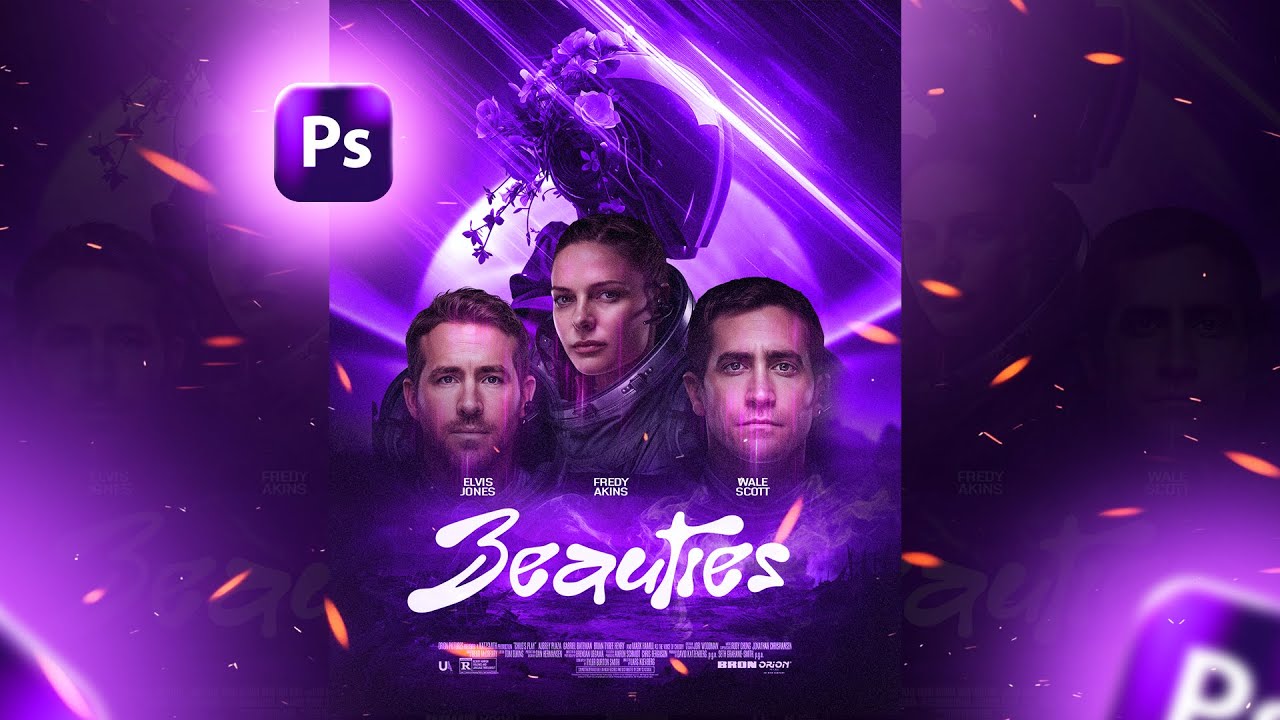 Простой дизайн постера к фильму в Photoshop для начинающих — пошаговое руководство!