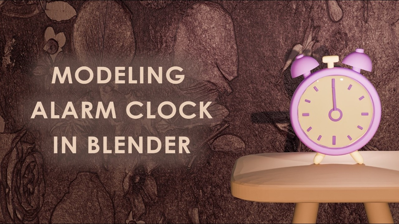 Modeling alarm clock in blender