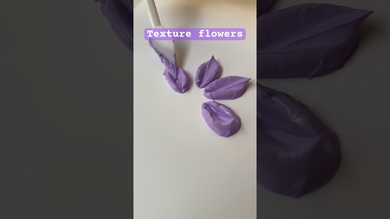 Most satisfying | Palette Knife textured flowers | Modern Art | Impasto Techniques | Art Trend 🌸
