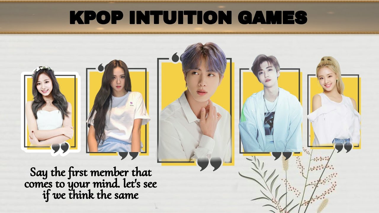 KPOP INTUITION GAMES ❗CAN YOU GUESS WHAT I'M THINKING❓