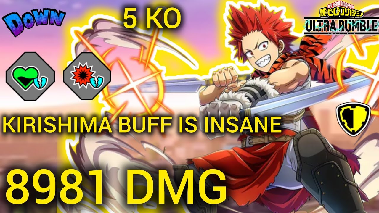 THE NEW BUFF FROM KIRISHIMA ASSAULT IS INSANE IN MY HERO ULTRA RUMBLE