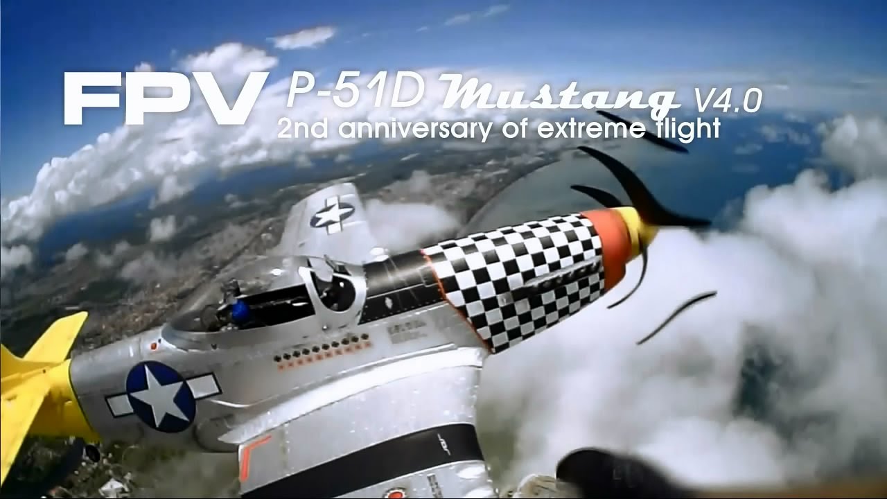 FPV P-51 D Mustang - 2nd anniversary of flight.