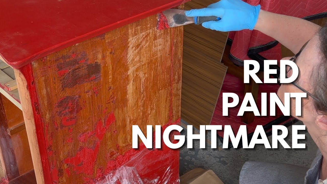 Paint Removal Restoration | 1956 Drexel Dateline Buffet Furniture Makeover
