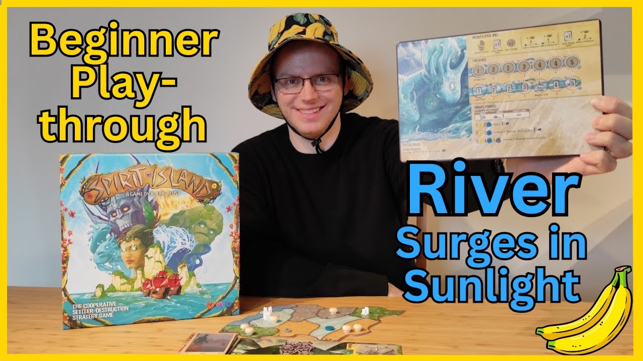 Spirit Island - Beginner Solo Playthrough - River Surges in Sunlight