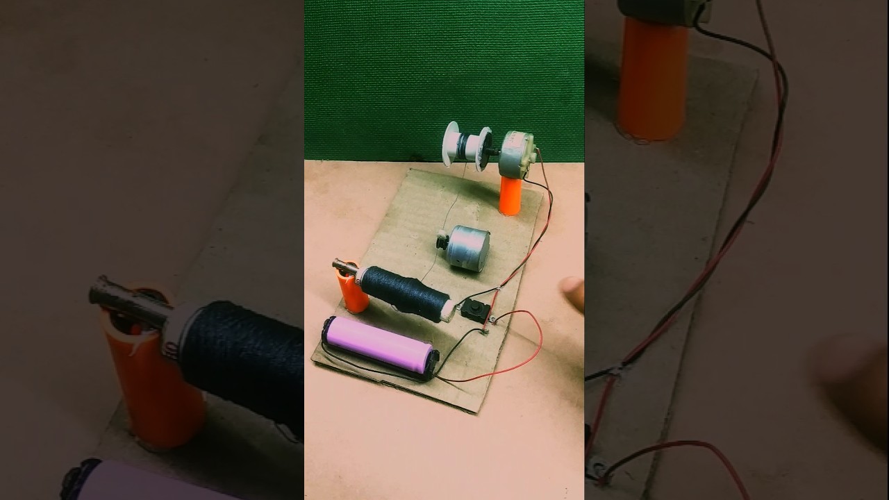 Automatic Thread Winding Machine using DC Motor | Silai Dhaga Lapetne ki Machine