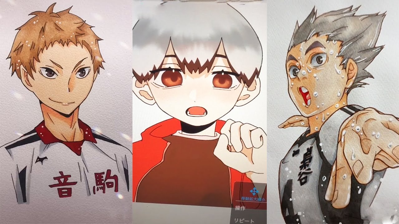 ハイキューイラスト haikyuu painting#50