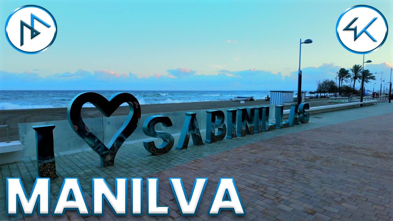 🌴 Walking Tour Sabinillas, Manilva (Spain) 🇪🇸 | 4K