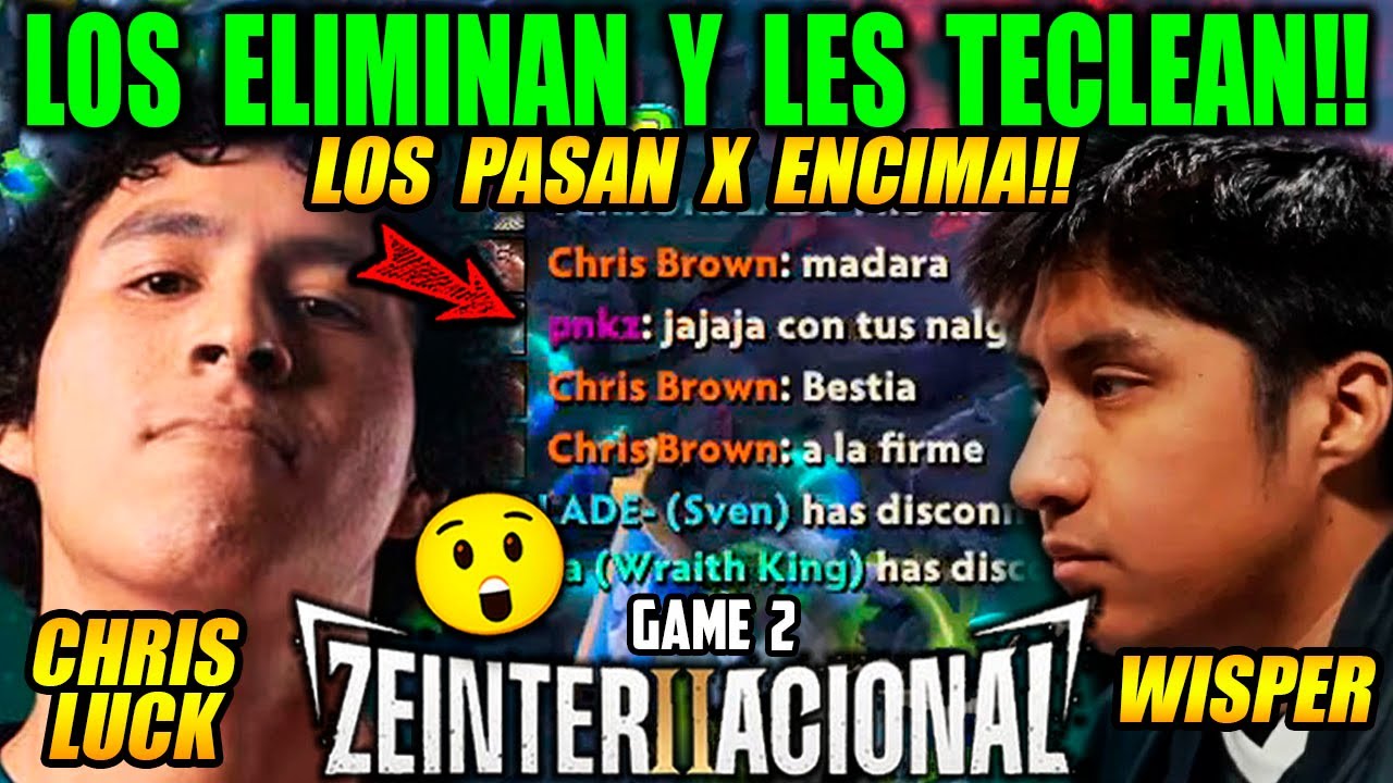 WISPER ES ELIMINADO DEL ZEINTERNACIONAL😥CHRIS LUCK LOS PASA X ENCIMA Y LE TECLEAN A MADARA😱
