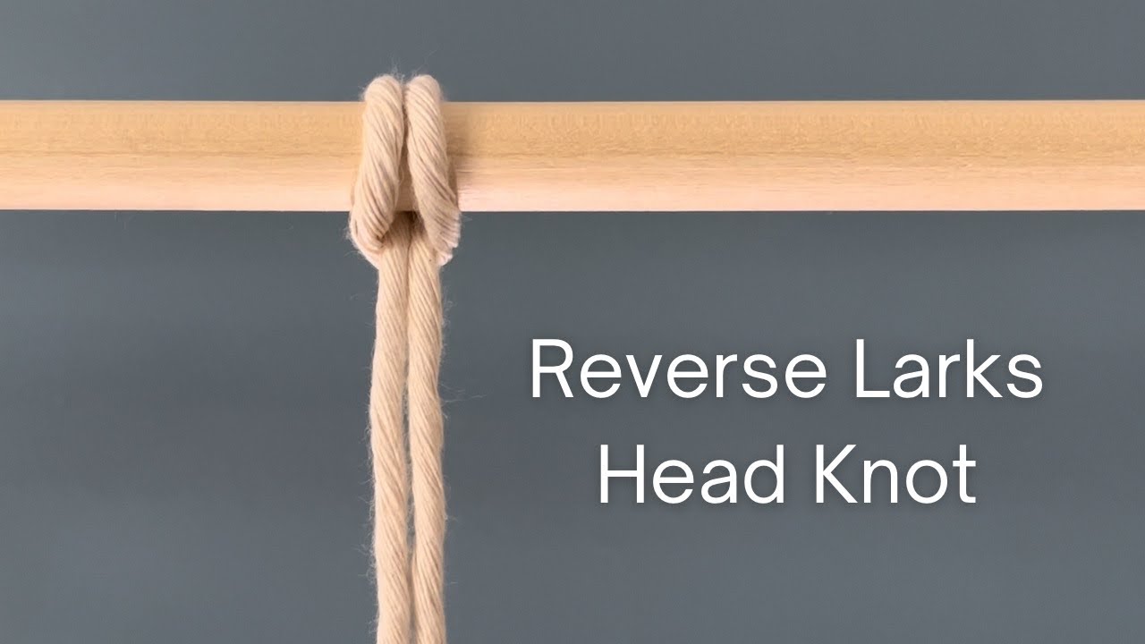 How to tie a reverse larks head knot - DIY Macrame Tutorial