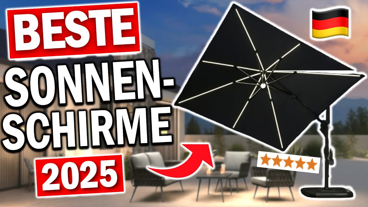 SONNENSCHIRME kaufen: Top 3 Sonnenschirme 2026 im Vergleich!
