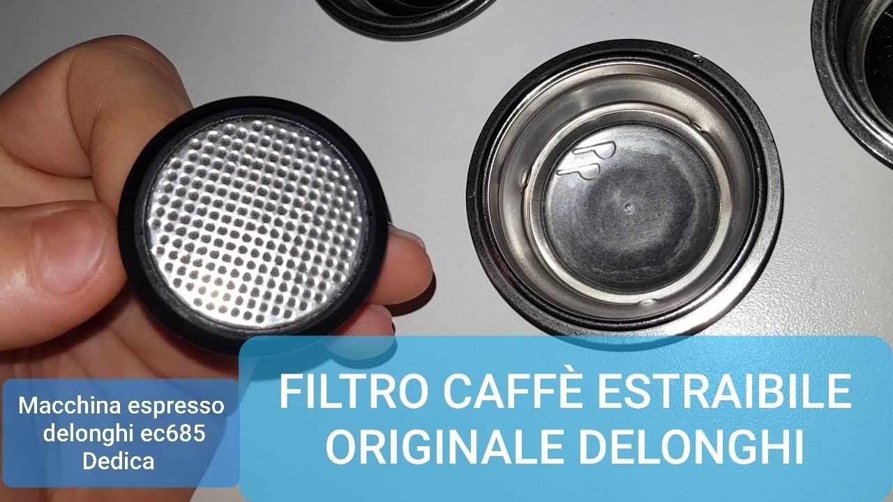 Filtro con fondo estraibile per una facile pulizia per Macchina espresso Delonghi ec685 Dedica