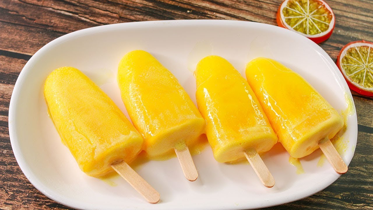 Orange Popsicle | Orange Lolly Ice Cream | Orange Ice Cream | Yummy