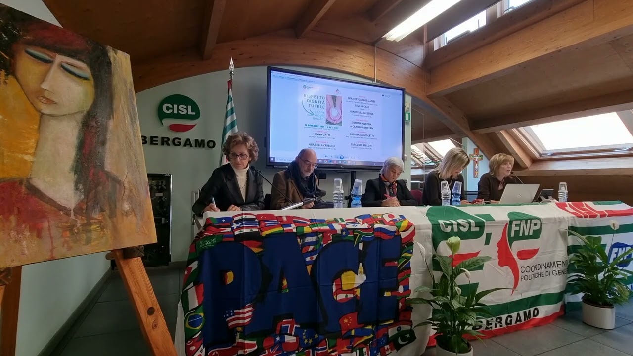 Introduzione di Graziella Ceresoli, responsabile del Coordinamento di Genere di FNP CISL Bergamo