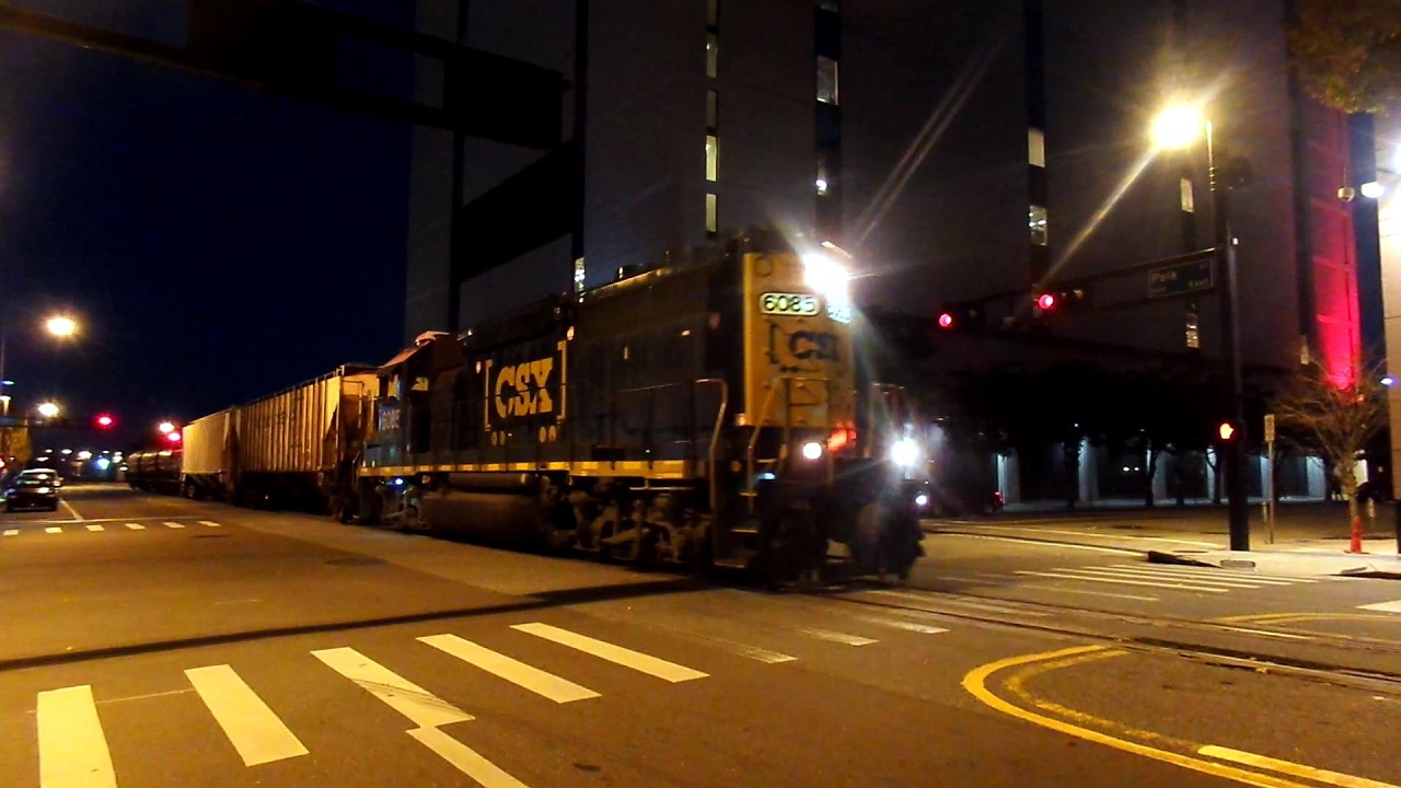 CSX Street Runner Train Downtown Tampa Florida
