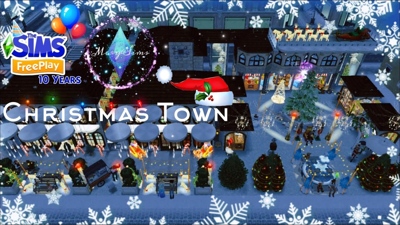 🎉10 Years The Sims FreePlay 🌟 Christmas Town 🎅❄ By Mery Sims