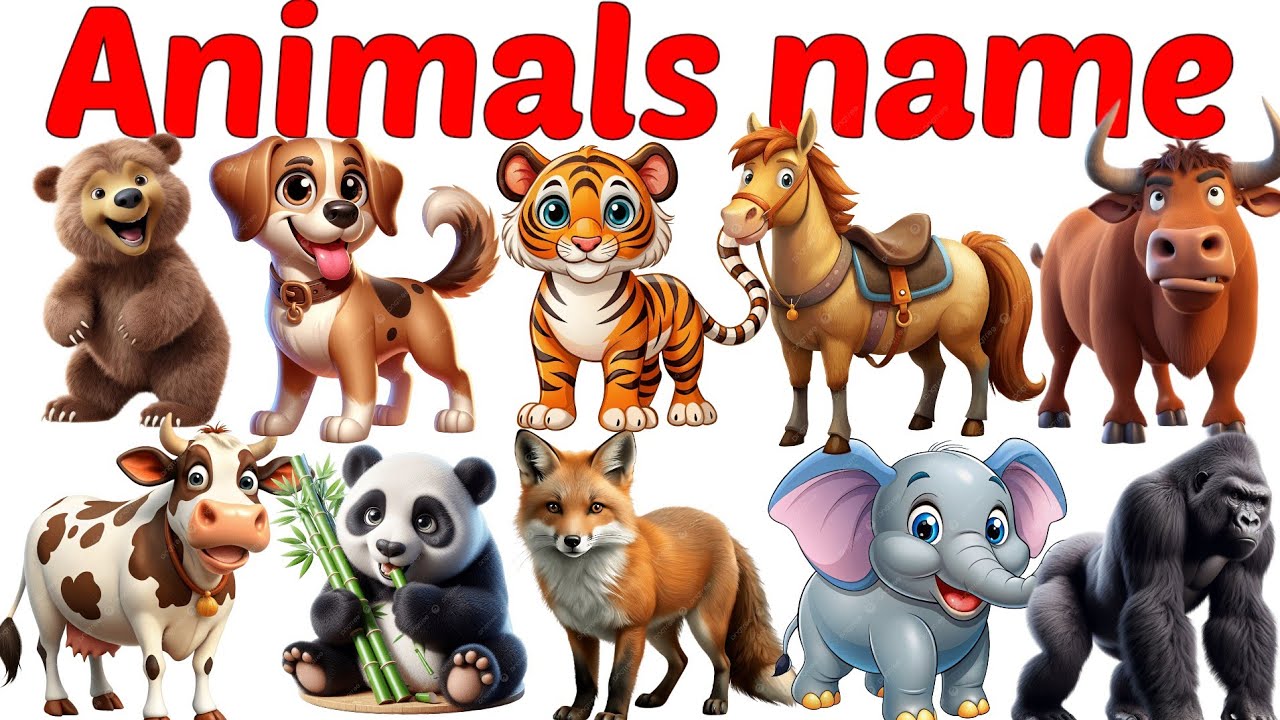 Animals Name 🐯🐕| Animals Name in Bengali to English With Pictures | Animals Name for Kids | Animals