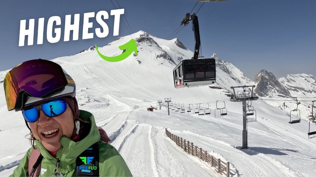6 Minutes Skiing The Highest Piste | Grand Motte, Tignes, French Alps