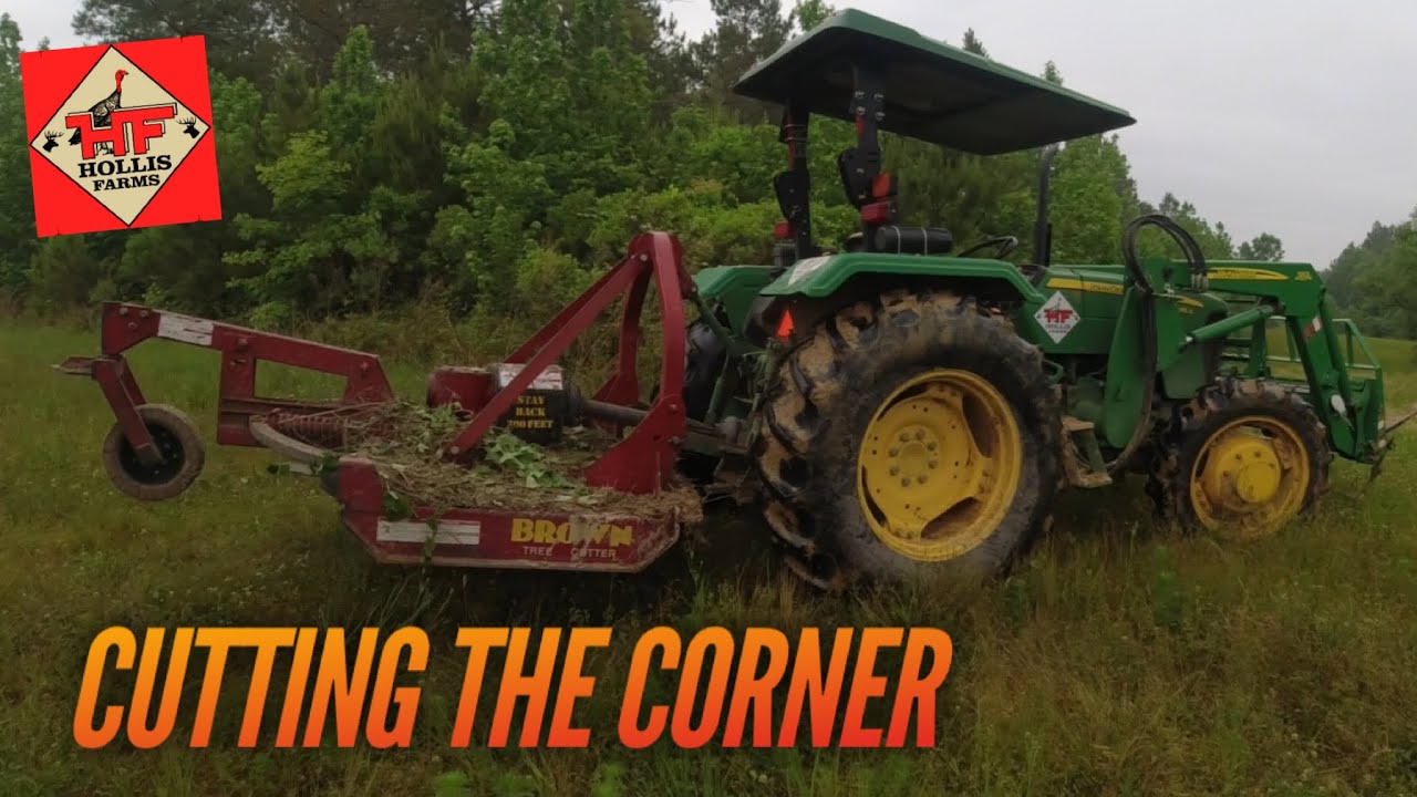 CUTTING THE CORNER 🌲🌲🌲With The Brown Tree Cutter