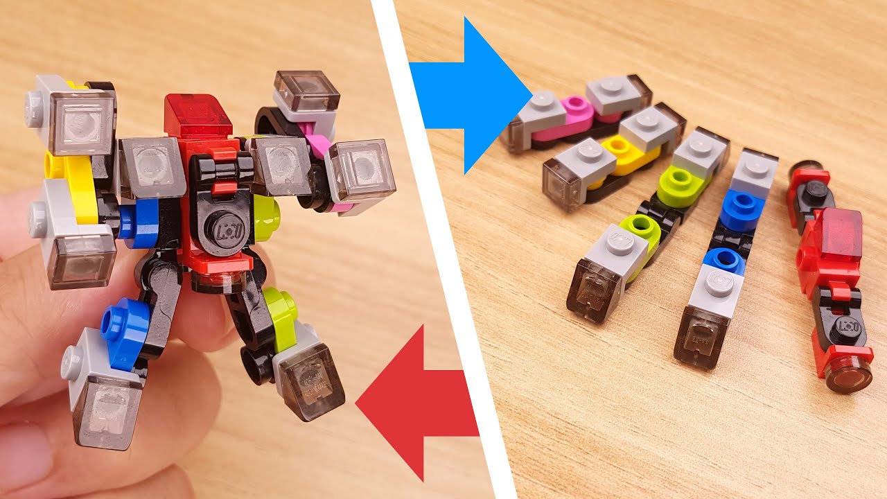 Учебное пособие по кирпичным роботам-трансформерам LEGO - Ex Train Z mini