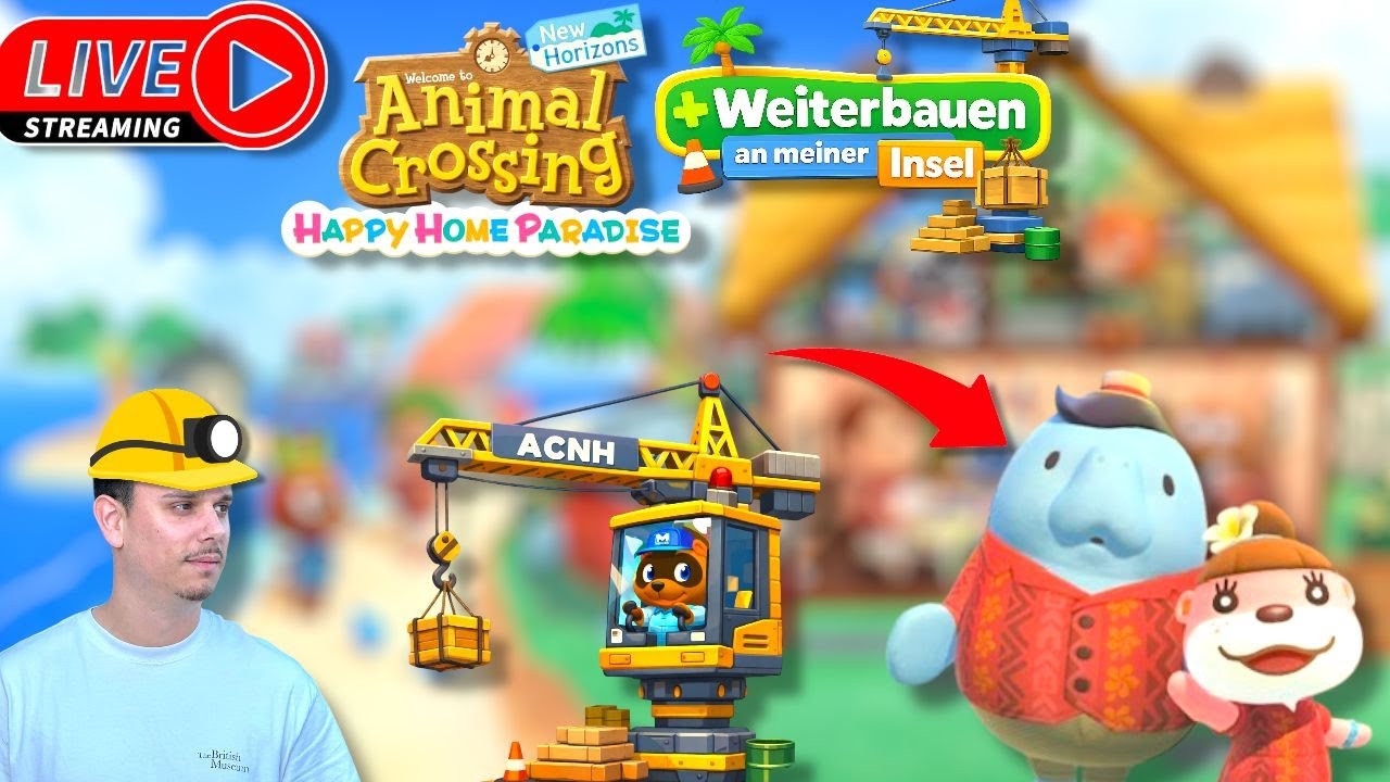 🔴Wir bauen weiter! + Happy Home Paradise LIVE🏗️🧱 – Animal Crossing NEW HORIZONS! 😻🎉