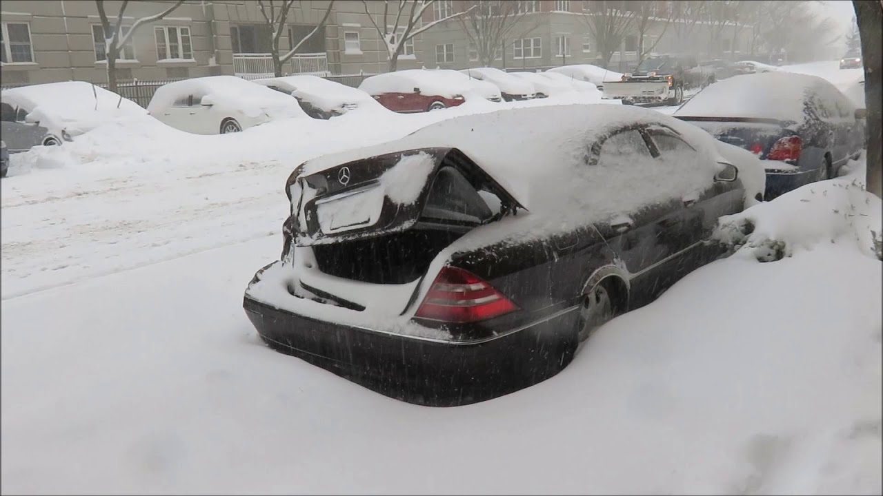 Snowstorm in New York January 23 2016 Большой Снег в Нью Йорке 23 Января 2016 года