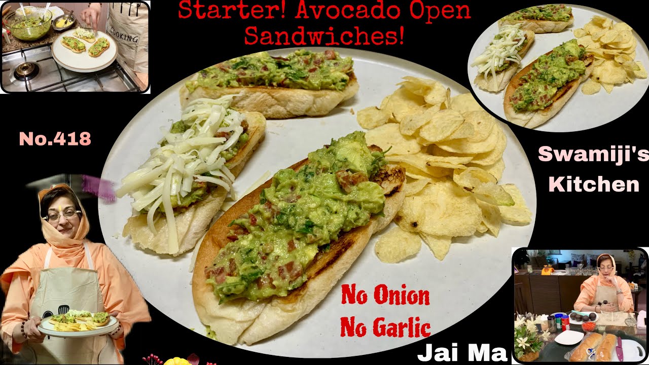 STARTER ! | AVOCADO OPEN SANDWICHES ! | No Onion No Garlic | Nityanand Cooking | No.418