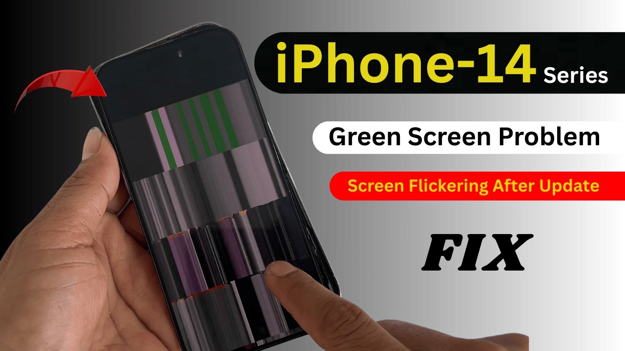 How to Fix iPhone 14 Pro Max Green Screen Flicker!iPhone Screen Glitching or Flickering - Full Guide
