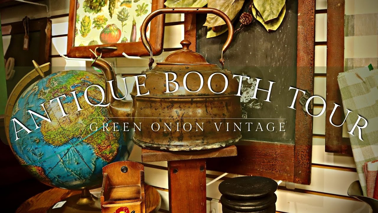 January 2023 Antique Booth Tour | Vintage Shop With Me | Green Onion Vintage | St. Louis Antiques